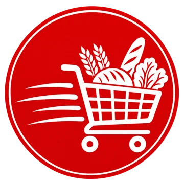 Los Chapines Mini Market grocery cart logo